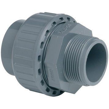 Муфта ПВХ Effast RGRBMG050G разборная, с наружной резьбой d50x2" | Palau Premium 🟦 Все для будівництва та експлуатації басейнів 🏊🌊