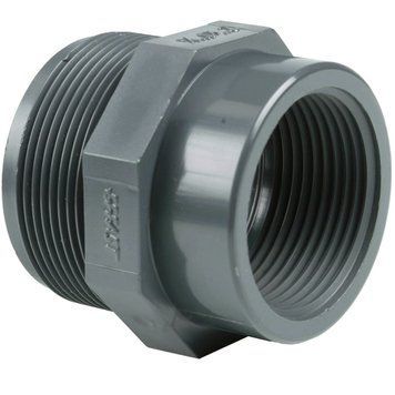 Перехідник різьбовий ПВХ Effast RERRIE075G, d2-1/2"x2" | Palau Premium 🟦 Все для будівництва та експлуатації басейнів 🏊🌊