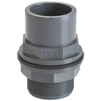 Танк-адаптер ПВХ Era USG00263, d63х75х2-1/2" | Palau Premium 🟦 Все для будівництва та експлуатації басейнів 🏊🌊