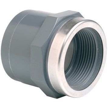 Муфта ПВХ Effast RGRMAR050F переходная, с металлическим кольцом d50x1-1/2" | Palau Premium 🟦 Все для будівництва та експлуатації басейнів 🏊🌊