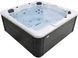 СПА-басейн Aquajoy Borneo (230х230х96 см), Сріблясто-білий мармур &mdash; фото 1