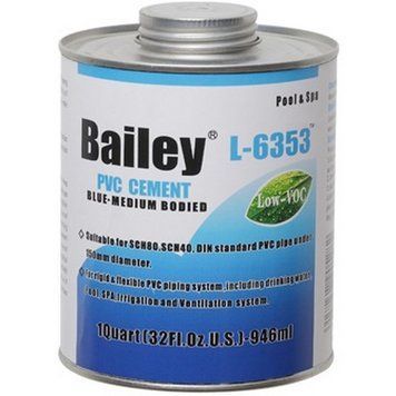 Клей для труб ПВХ Bailey L-6353 118 мл, синій | Palau Premium 🟦 Все для будівництва та експлуатації басейнів 🏊🌊