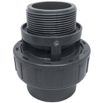 Муфта ПВХ Era UU00250 разборная с наружной резьбой, d50х1-1/2" | Palau Premium 🟦 Все для будівництва та експлуатації басейнів 🏊🌊