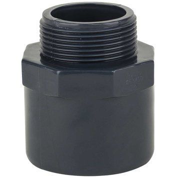 Муфта ПВХ Era USM00175/63 редукционная, с наружной резьбой d75/63х2" | Palau Premium 🟦 Все для будівництва та експлуатації басейнів 🏊🌊