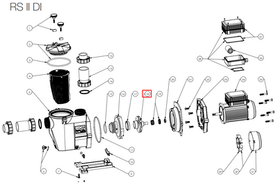 Крильчатка насоса Hayward SPII/RSII DI, 3 НР (SPX3030CDIE) 19354 фото