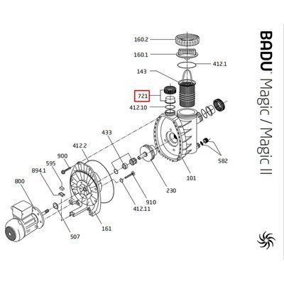 Гайка з'єднувальної муфти Speck BADU PICCO ІІ/MAGIC (292.1672.111) 18862 фото